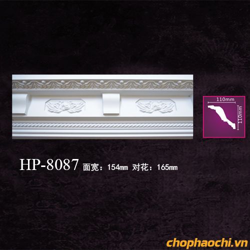 Phào cổ trần hoa văn PU - HP-8087