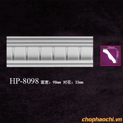 Phào cổ trần hoa văn PU - HP-8098