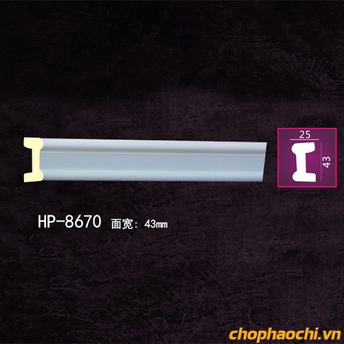 Phào nẹp trơn PU - HP-8670