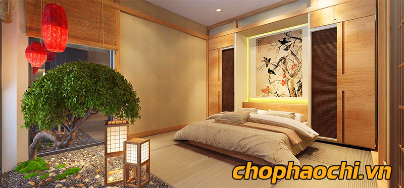 Phòng ngủ rất quan trọng trong phong cách kiến trúc Zen